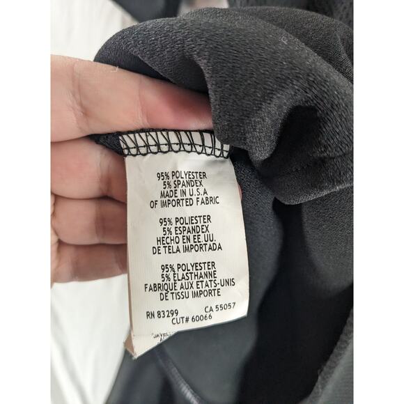 Isaac Mizrahi Little Black Dress 6 Flare ALine Simple‎ Classic Boat Neck Pleated - Picture 4 of 12